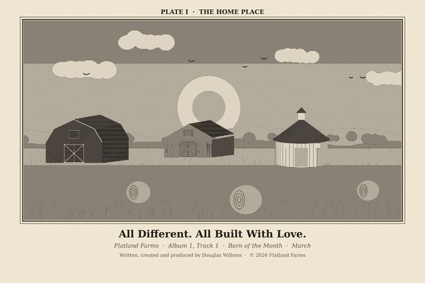 Engraved print, Plate I: The Home Place