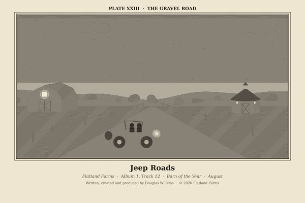 Engraved print, Plate XXIII: The Gravel Road