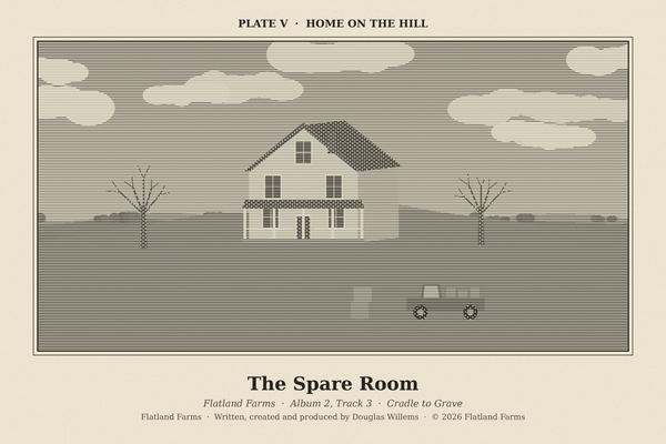 Engraved print, Plate V: Home on the Hill