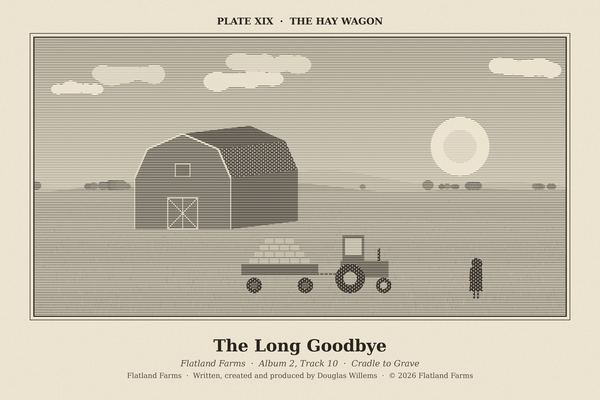 Engraved print, Plate XIX: The Hay Wagon