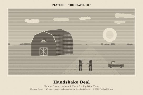 Engraved print, Plate III: The Gravel Lot