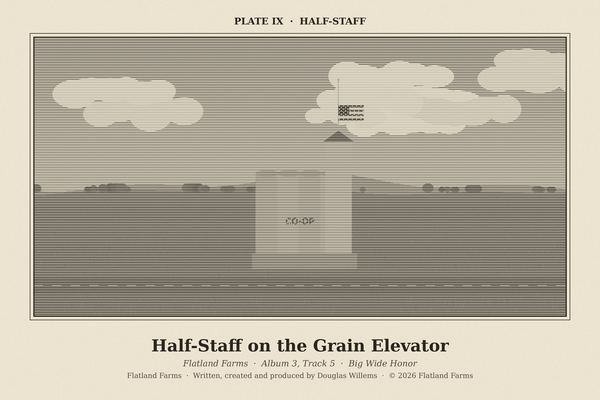 Engraved print, Plate IX: Half-Staff