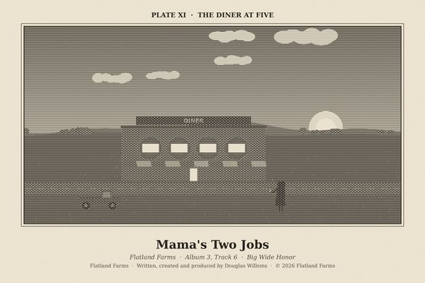 Engraved print, Plate XI: The Diner at Five