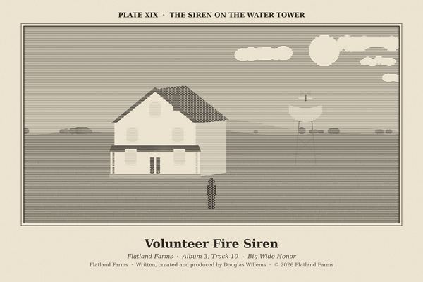 Engraved print, Plate XIX: The Siren on the Water Tower